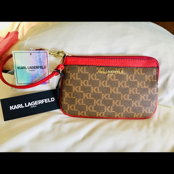 Karl Lagerfeld Handbags - NWT Karl Lagerfeld Zip Wristlet NEW!